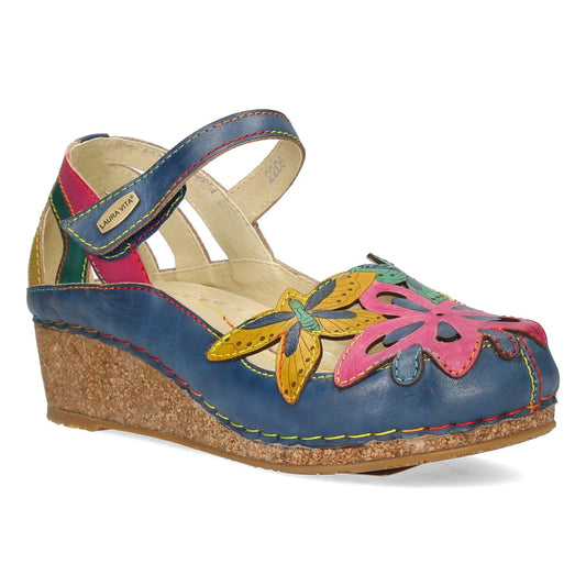 Laura Vita Facscineo 42 JEANS Leather Bar Shoe