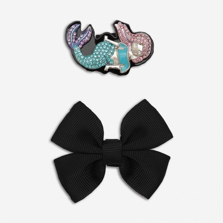 Lelli Kelly 8111 Maribella bar shoe F Fitting BLACK/PAT Mermaid removable trim