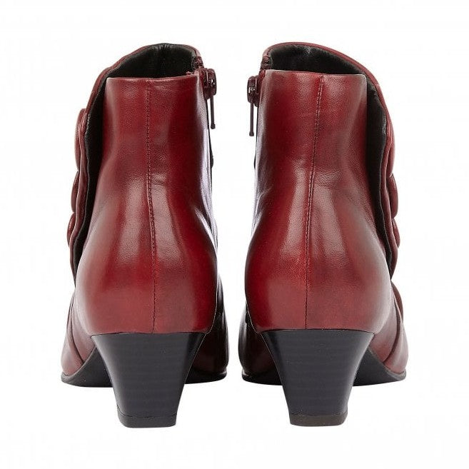 Lotus Ankle Boot Prancer RED