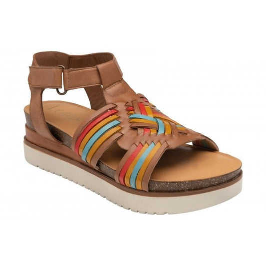 Lotus Cairnes TAN Leather Multi Sandal ULP221