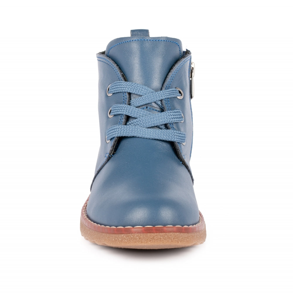 Lunar Ankle Boot with lace and zip GLR003 Claire Blue