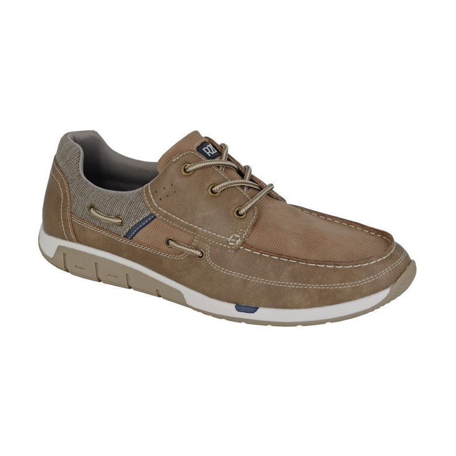ROUTE 21 SHOES - M141 Tan Deck Leisure Shoes
