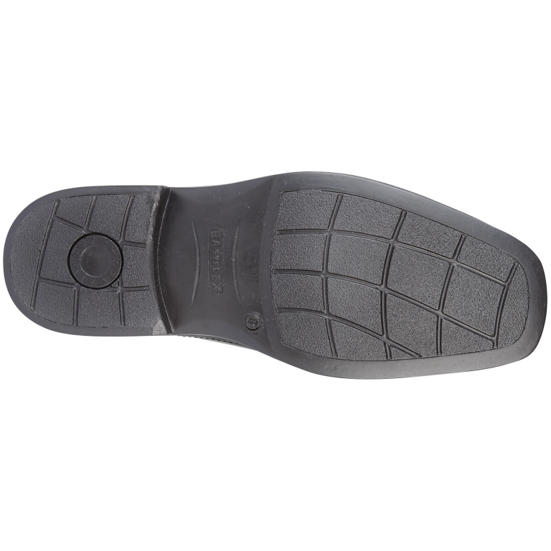 Roamers lightweight black leather smart slip on shoe M724A