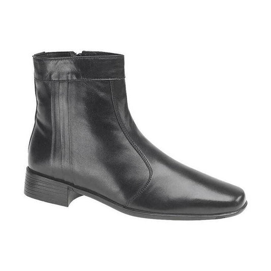 Mens Black Leather Side Zip Beatles Boot M753A