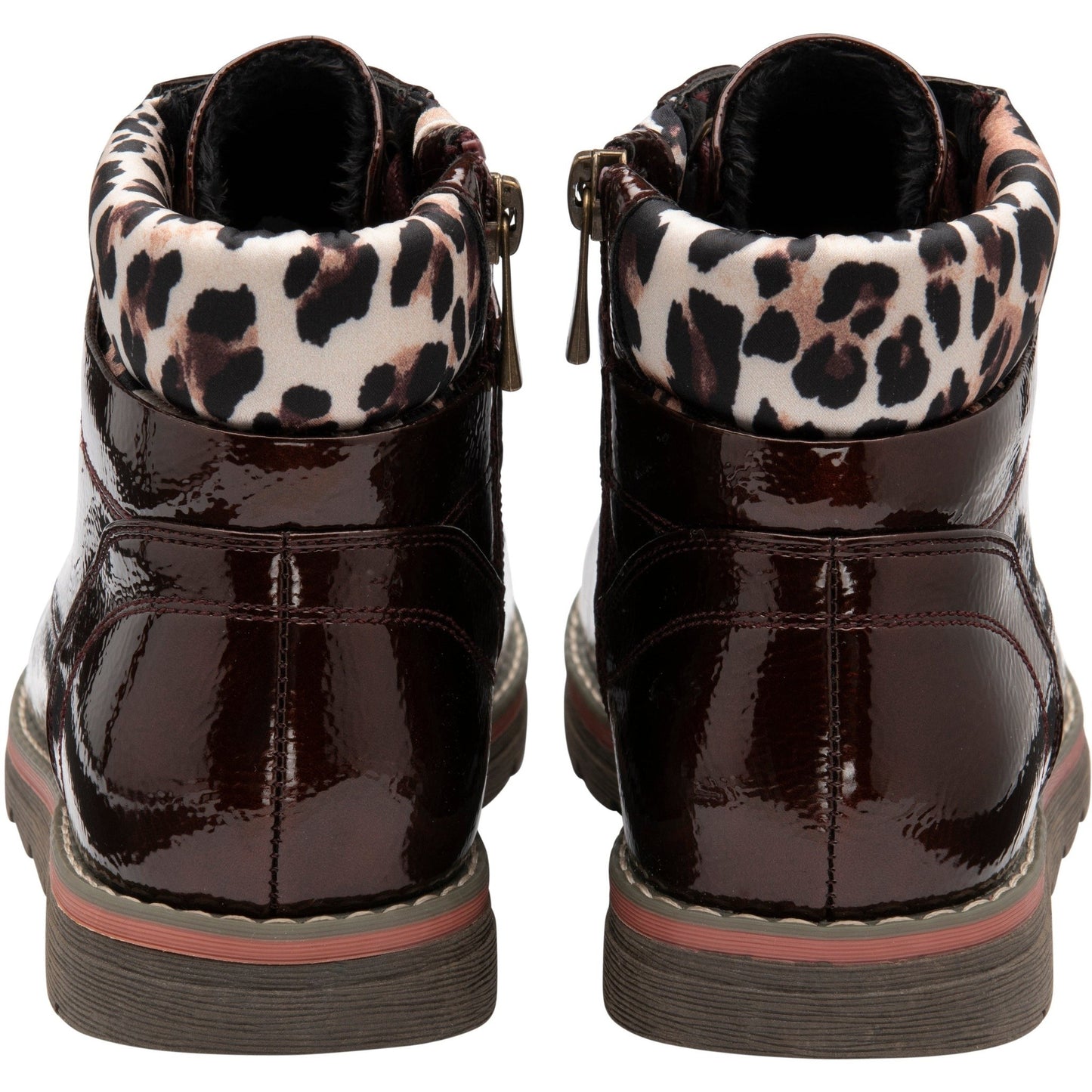 Lotus Ankle Boot Naomi BRONZE and Leopard-Print