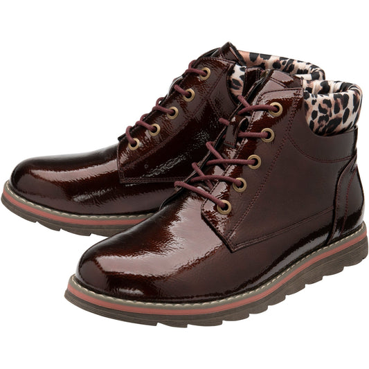 Lotus Ankle Boot Naomi BRONZE and Leopard-Print