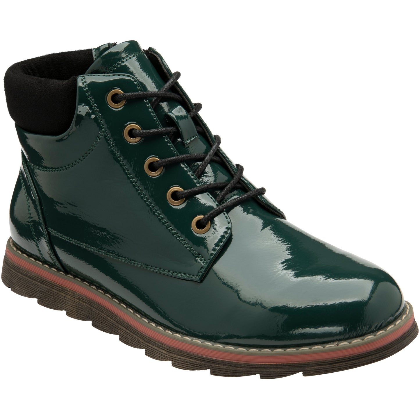 Lotus Ankle Boots Naomi GREEN and Leopard-Print