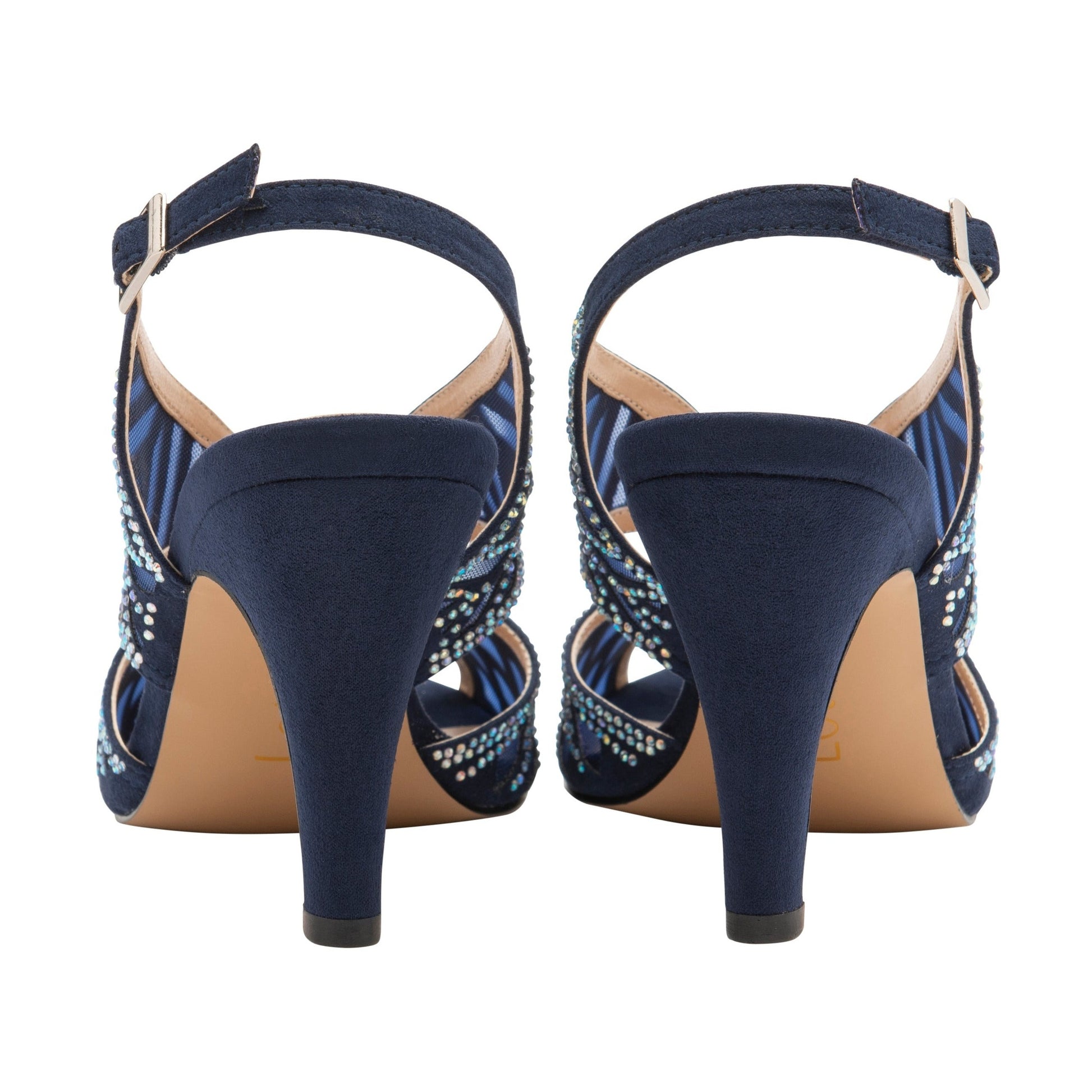 Lotus Classic Occasion Wear Sandal Natalia Navy ULS262