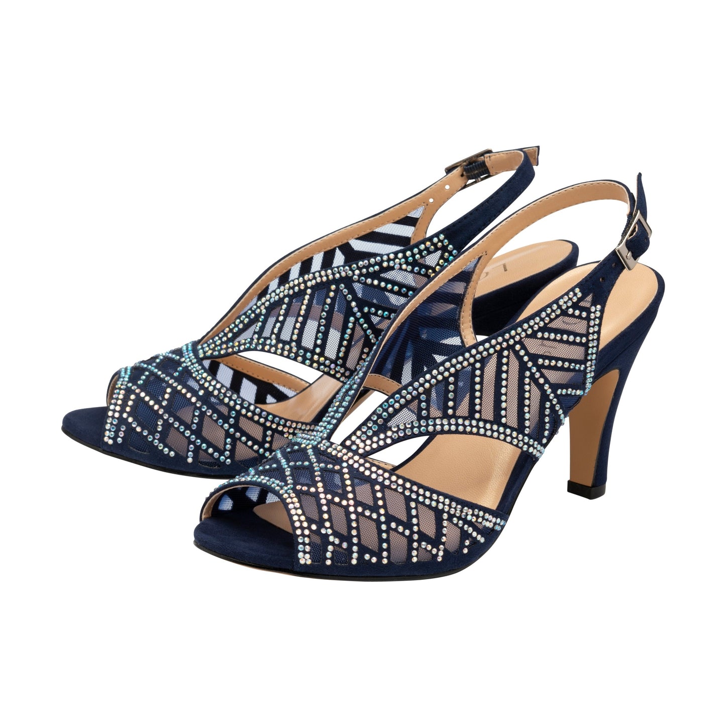 Lotus Classic Occasion Wear Sandal Natalia Navy ULS262