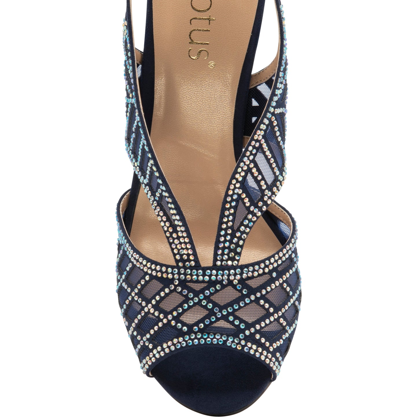 Lotus Classic Occasion Wear Sandal Natalia Navy ULS262