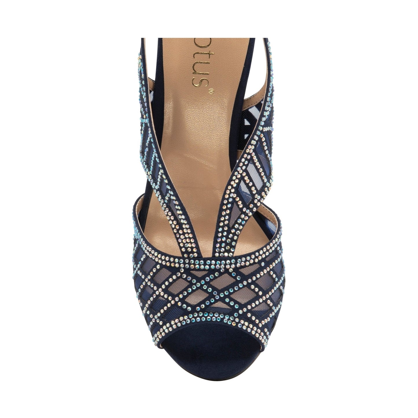Lotus Classic Occasion Wear Sandal Natalia Navy ULS262