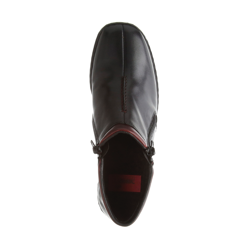 Rieker Leather Ankle boot Black with Zip zip L3882-00