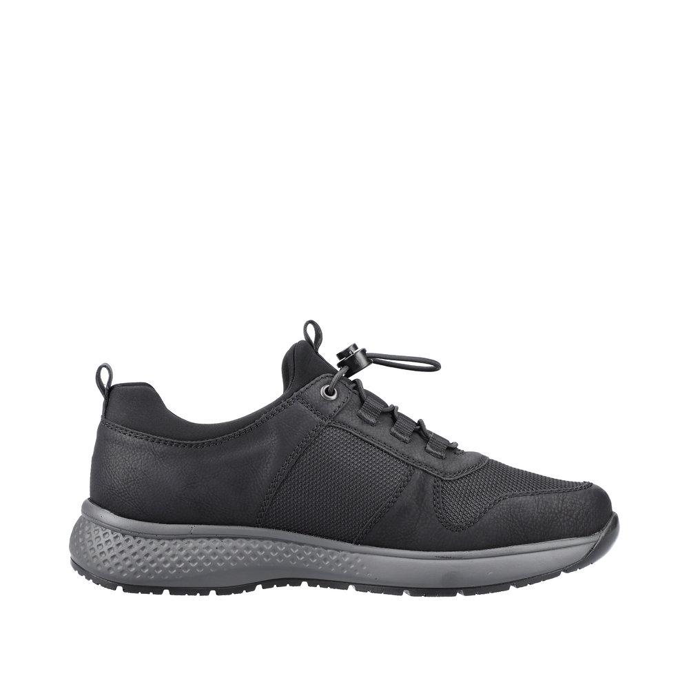 Rieker Men's Trainer Shoe with elastic lace B7650-00 BLACK