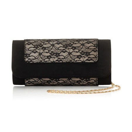 Ruby Shoo Tirana BLACK LACE Bag Matching Black Shoes Melinda AVAILABLE