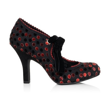 Ruby Shoo Willow RED NOIR to match bag Alberta Red Noir