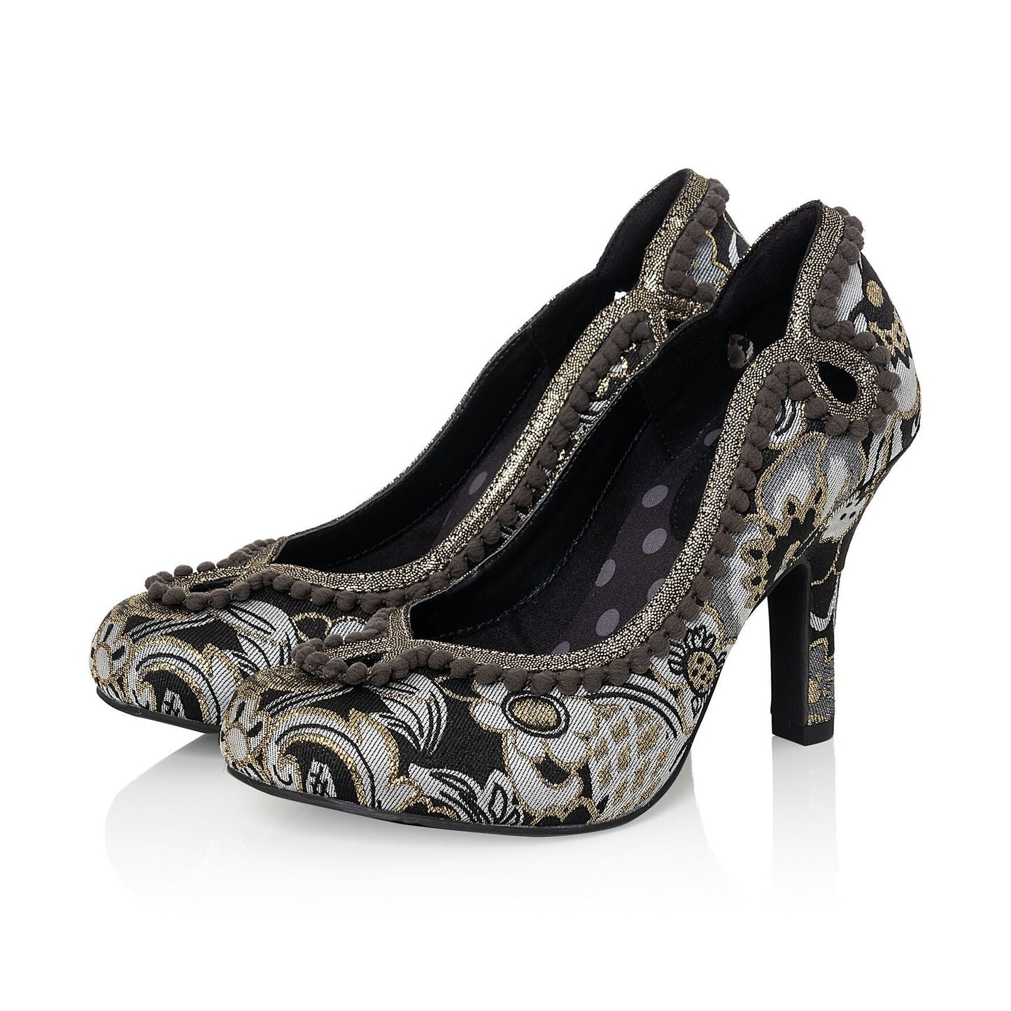Ruby Shoo High heeled Court Shoe Miley BLACK/GOLD