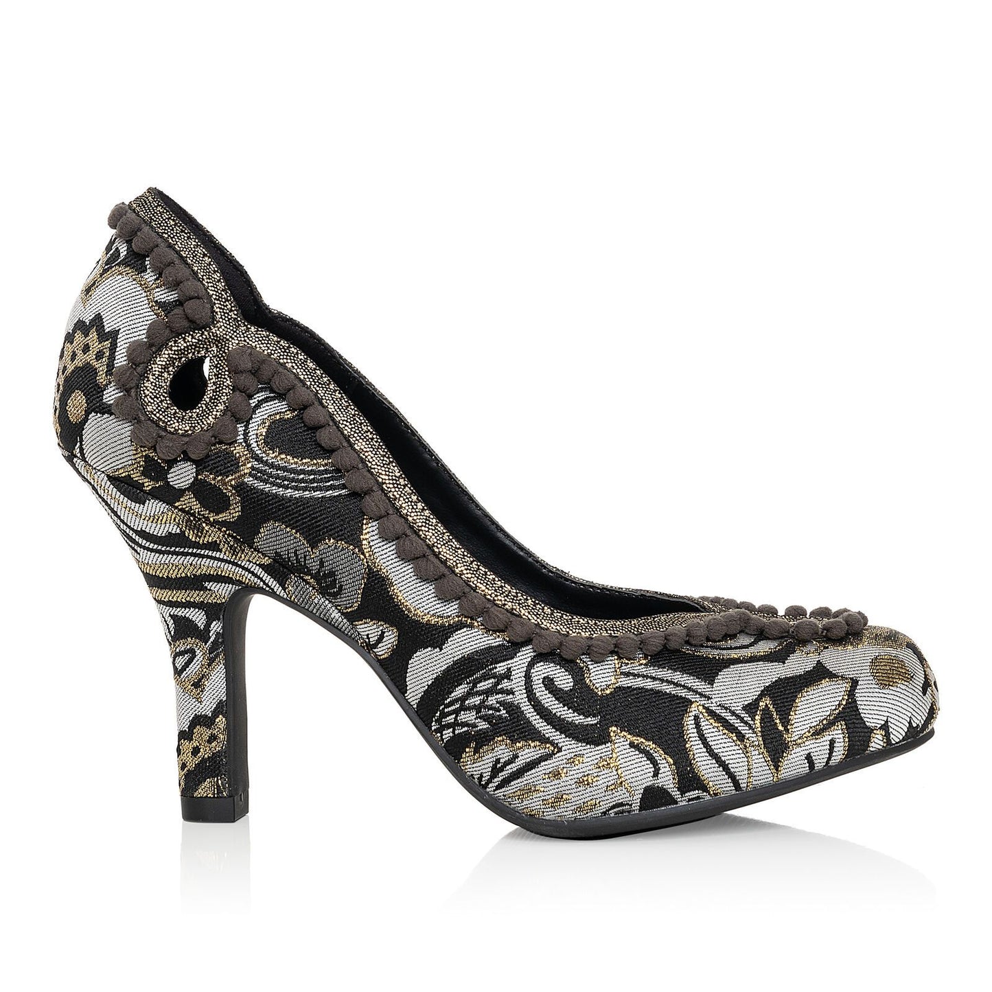 Ruby Shoo High heeled Court Shoe Miley BLACK/GOLD