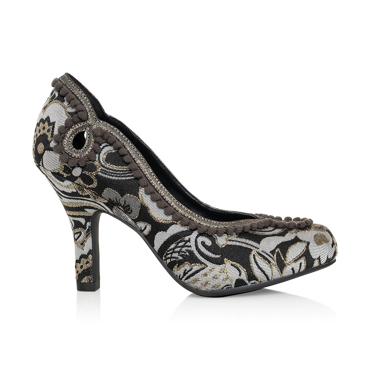 Ruby Shoo High heeled Court Shoe Miley BLACK/GOLD