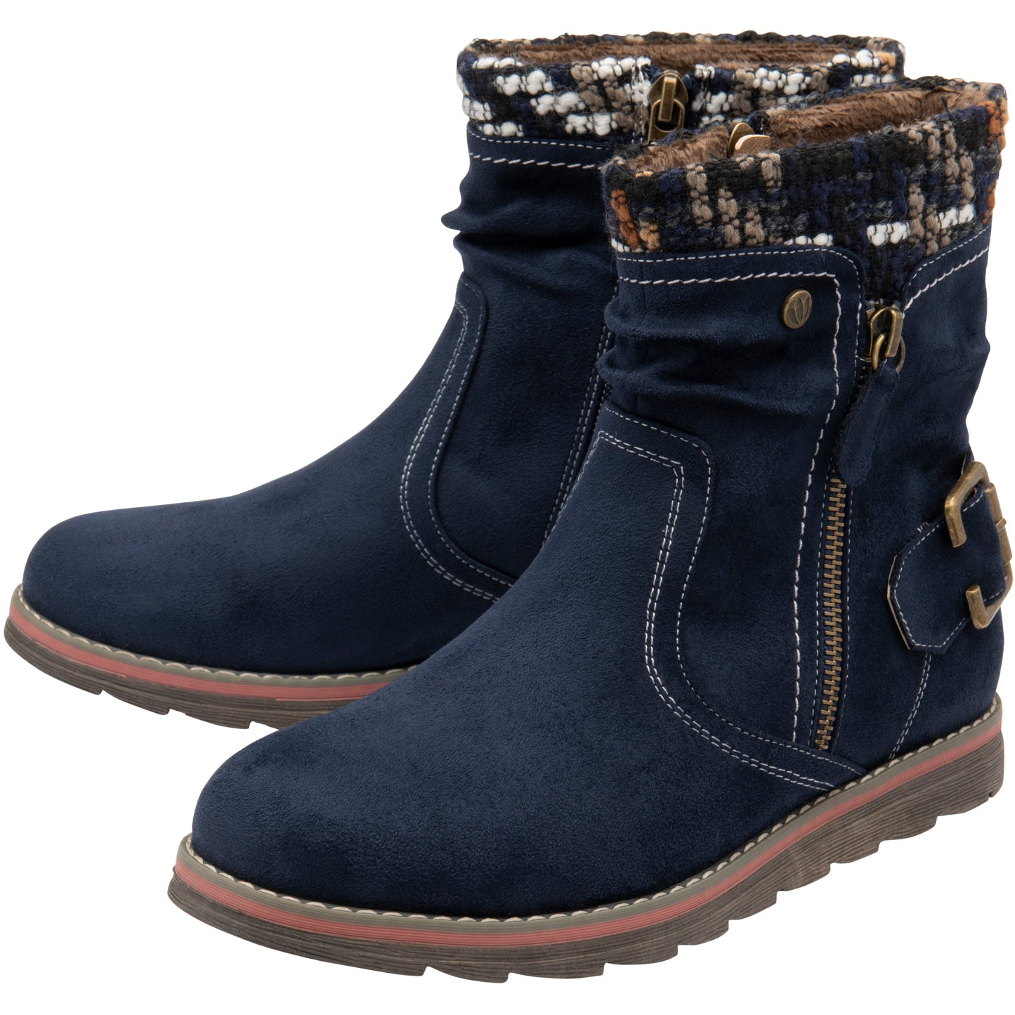 Lotus Ankle Boot with zip Sandy