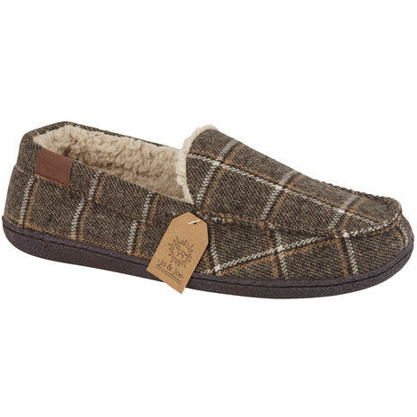 Jo & Joe Men's Slipper Swaledale BROWN