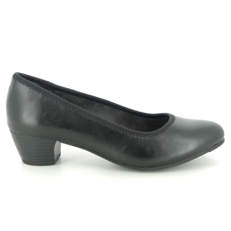 Jana Court Shoe Wide Fitting 22360 BLACK