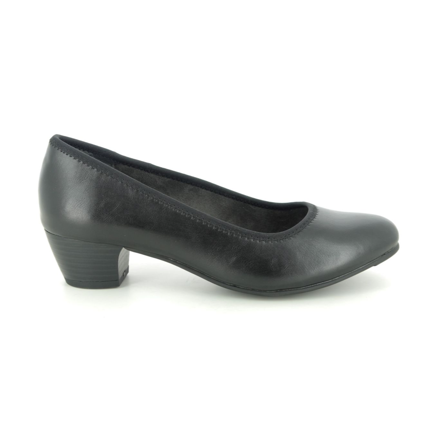 Jana Court Shoe Wide Fitting 22360 BLACK