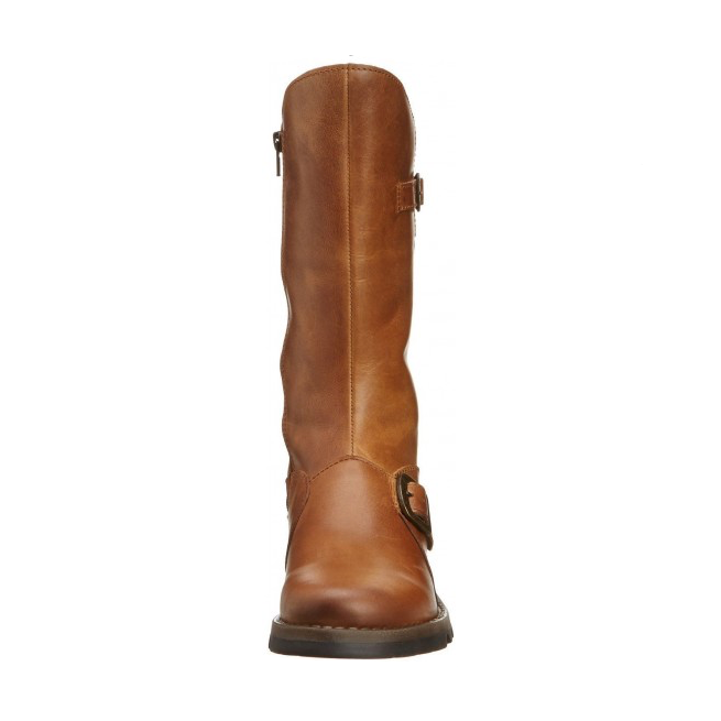 FLY London Mid Calf Boot MES 2 Camel Leather