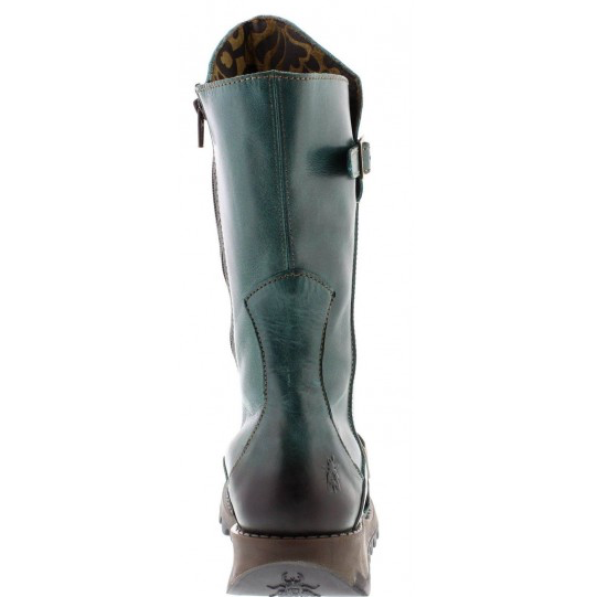 Fly London Mid Calf Boot MES 2 Petrol Leather