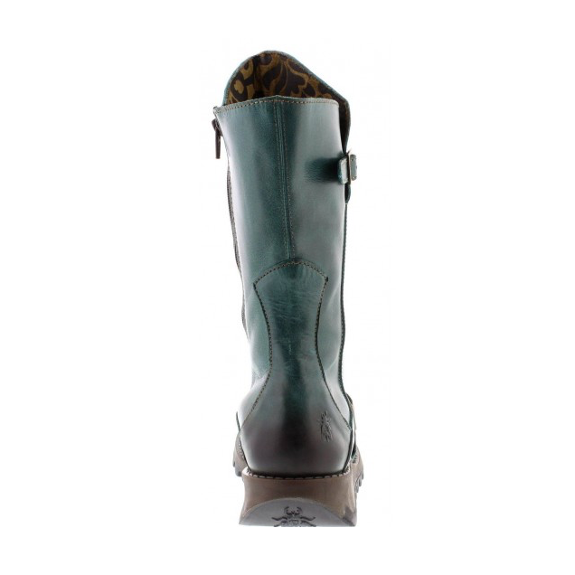 Fly London Mid Calf Boot MES 2 Petrol Leather