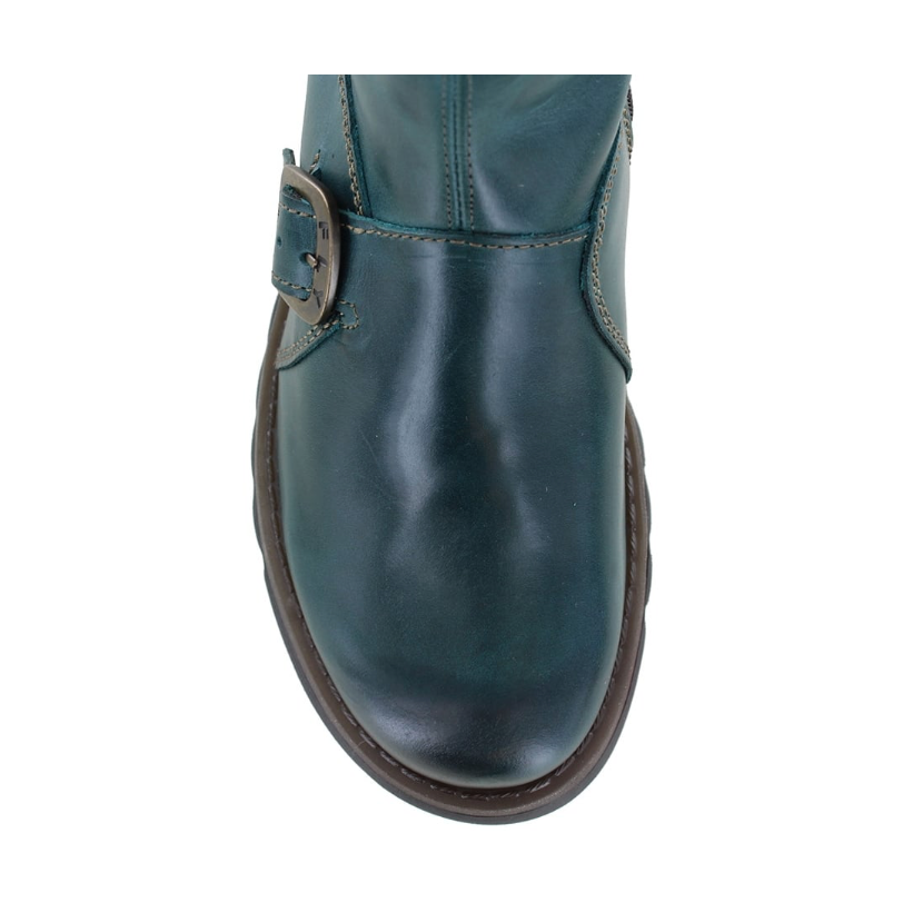 Fly London Mid Calf Boot MES 2 Petrol Leather