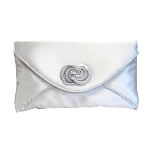 Lunar Ripley Occasion Bag Silver ZLR222 to match Ripley Silver Shoe