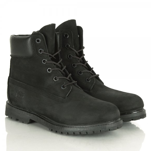 Timberland 6 Inch Premium boot youth BLACK leather Waterproof