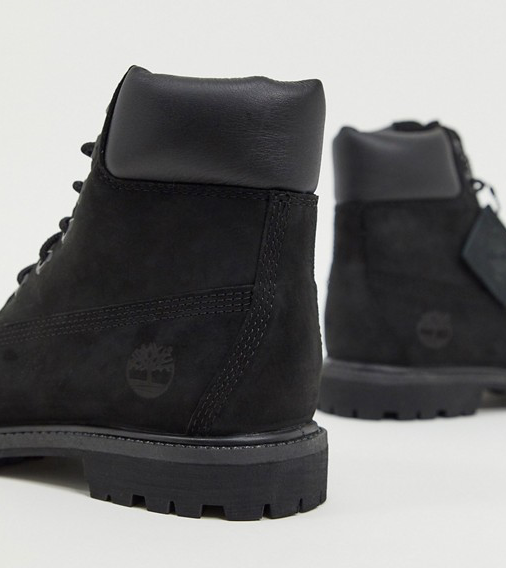 Timberland 6 Inch Premium boot youth BLACK leather Waterproof