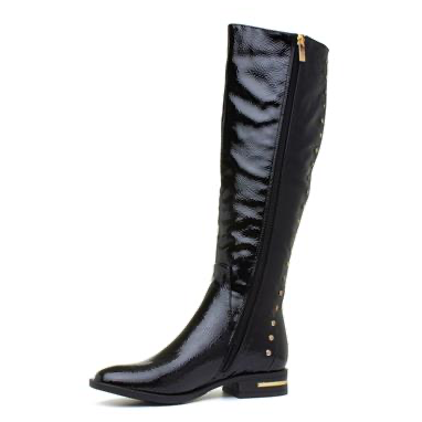 Lotus Knee High boot Estelle BLACK CRINKLE