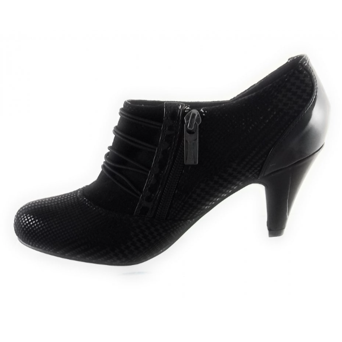 Lotus Shoe Boot Dolley Black print