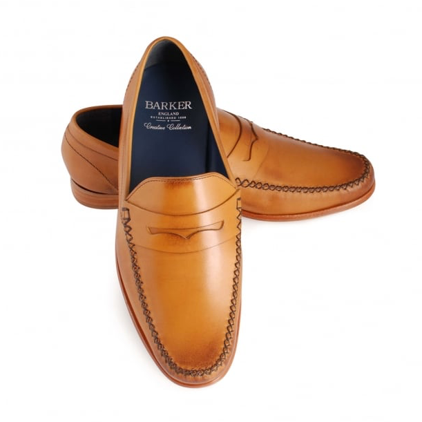 Barker MOCCASIN SHOE William TAN Leather