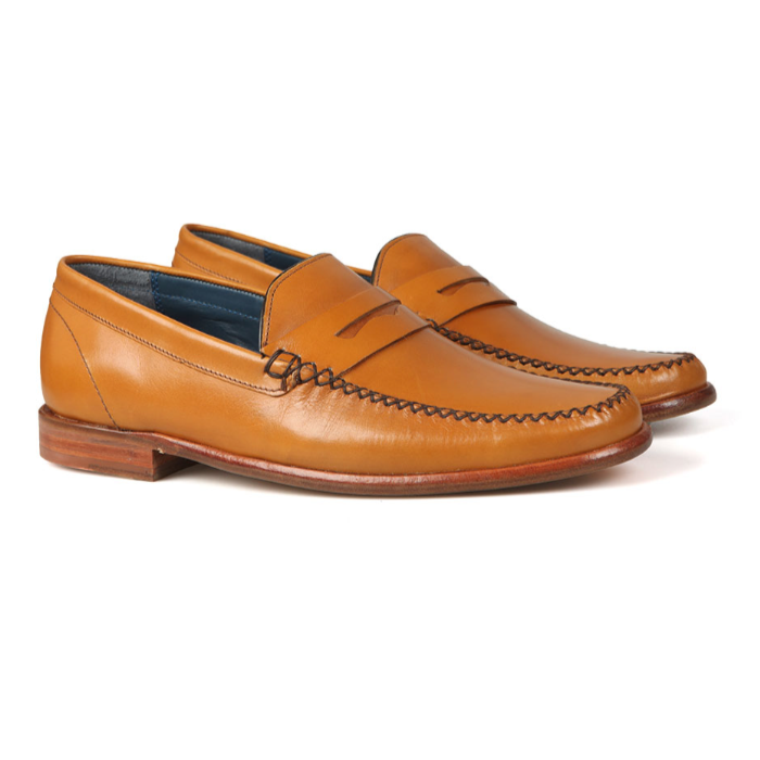 Barker MOCCASIN SHOE William TAN Leather