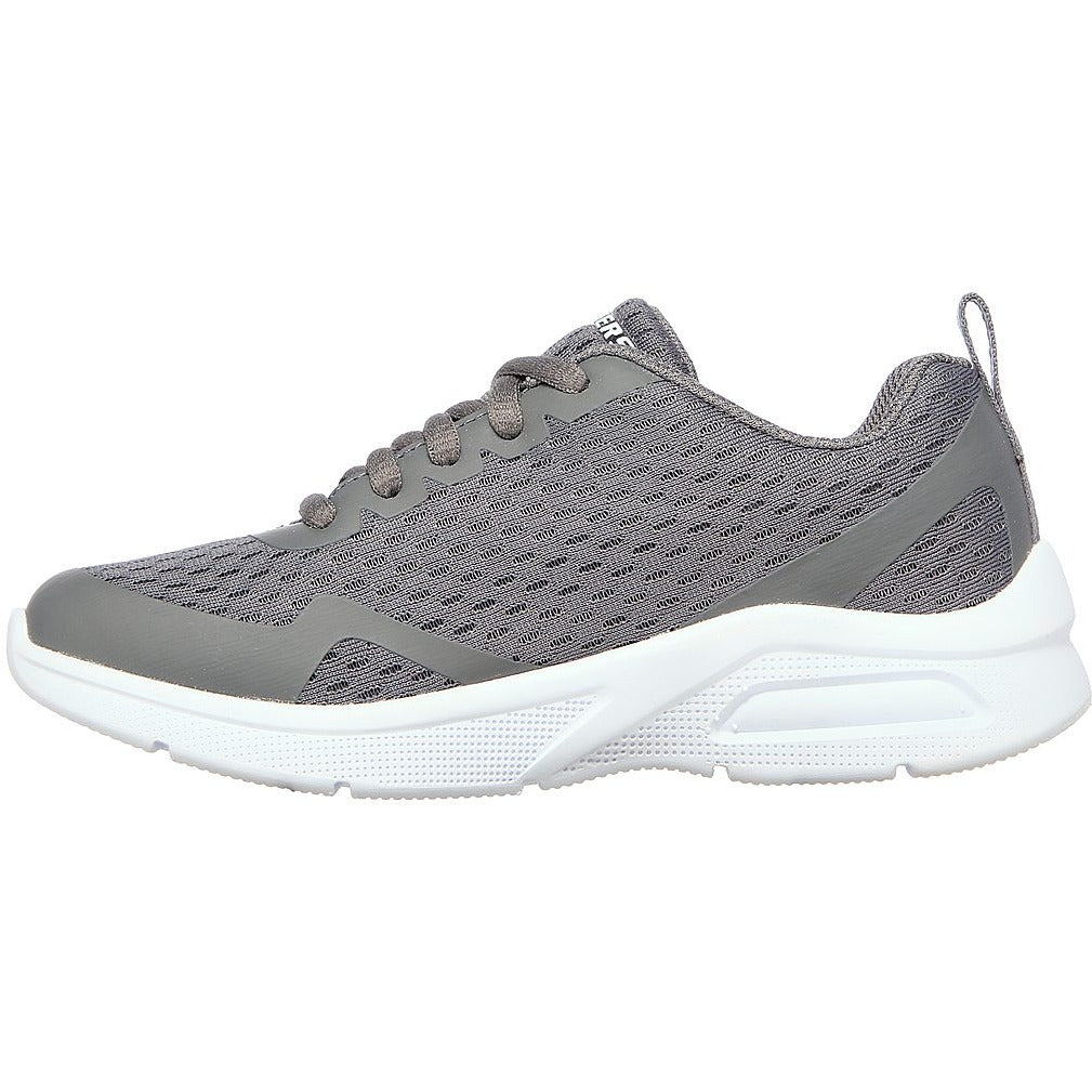 Skechers air-cushioned youths trainer with lace 403774 CHARCOAL
