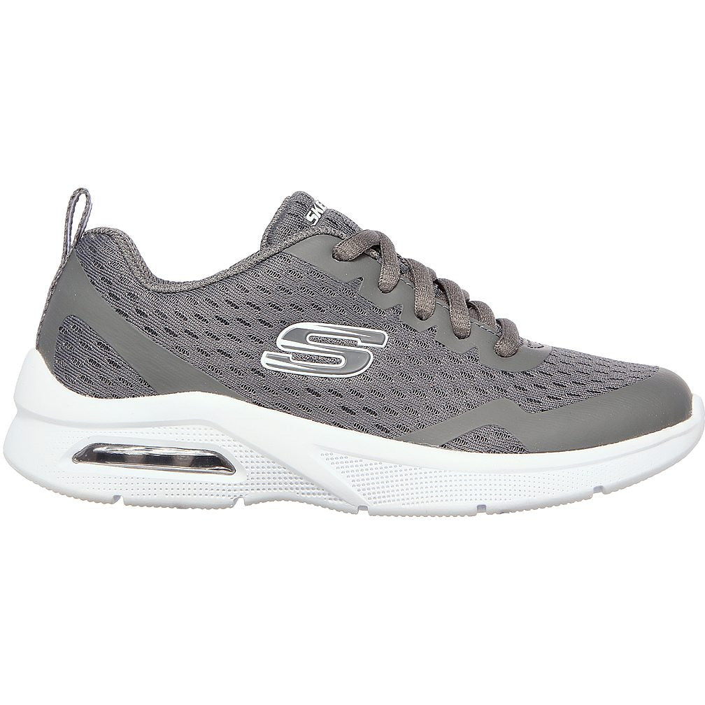 Skechers air-cushioned youths trainer with lace 403774 CHARCOAL