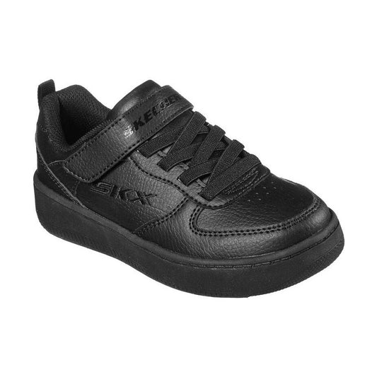 Skechers Boys Trainer Zelda 40597L bbk Black stretch lace