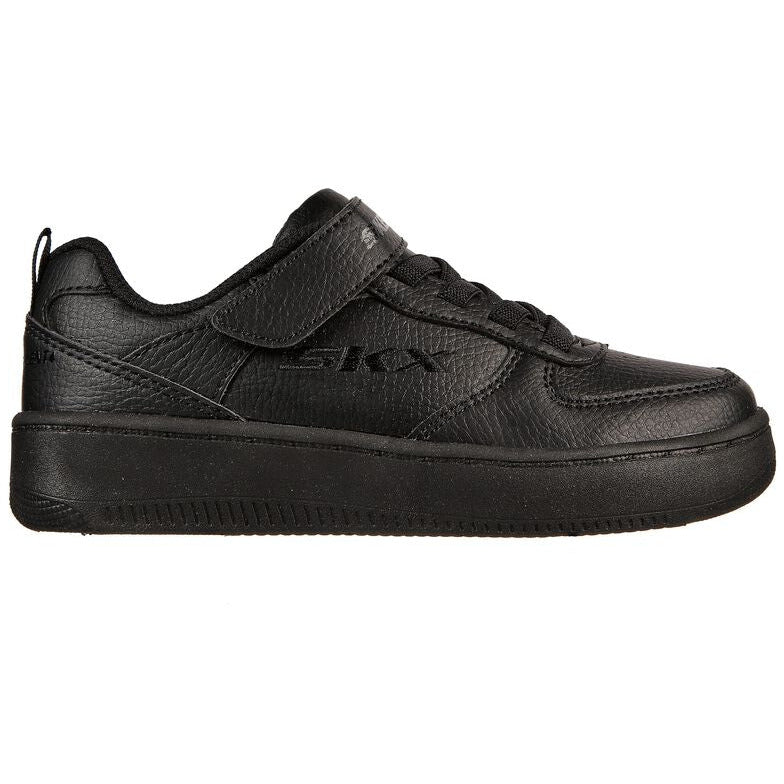 Skechers Boys Trainer Zelda 40597L bbk Black stretch lace