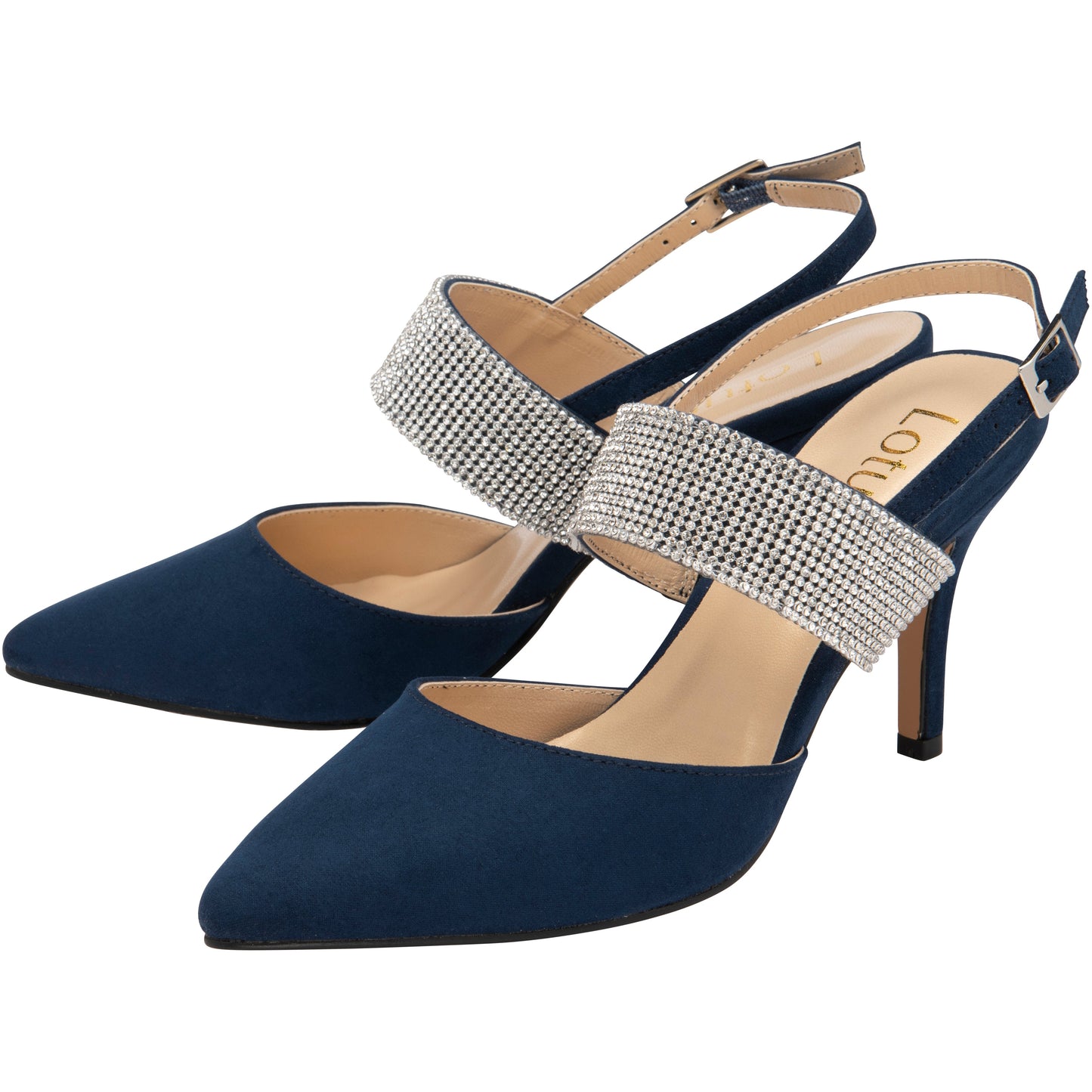 Lotus Occasion Wear Shoe Violette NAVY ULS384