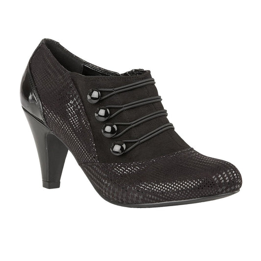 Lotus Shoe Boot Dolley Black print