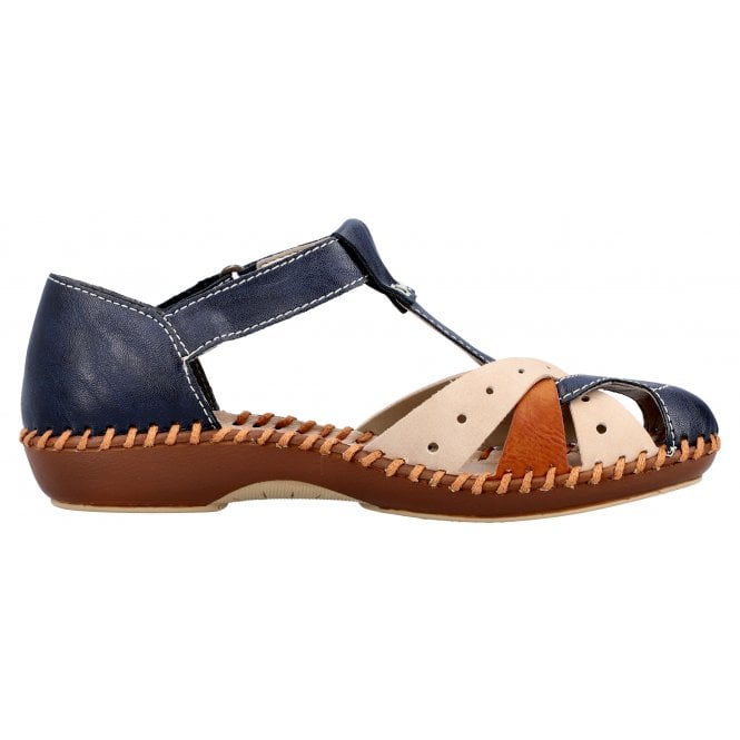Rieker Gurgaon BLUE MULTI Sandal M1655-14