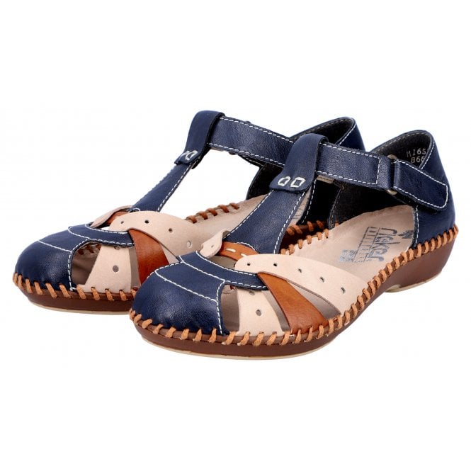 Rieker Gurgaon BLUE MULTI Sandal M1655-14