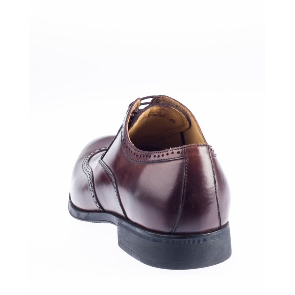 Steptronic BROGUE SHOE Burgos Brown Soft Leather wing cap Formal