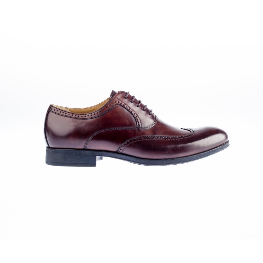 Steptronic BROGUE SHOE Burgos Brown Soft Leather wing cap Formal