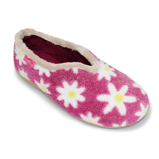 Lunar Slipper Daisy Pink Flower Full Slipper