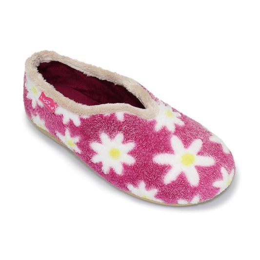 Lunar Slipper Daisy Pink Flower Full Slipper