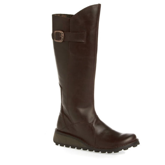 Fly London Long Boot MOL 2 Dark Brown